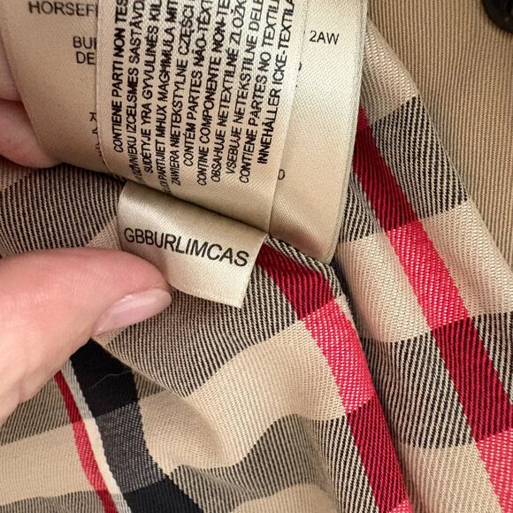Burberry The Sandringham Heritage Trench Short Coat England Size US 0 XS - Picture 14 of 16